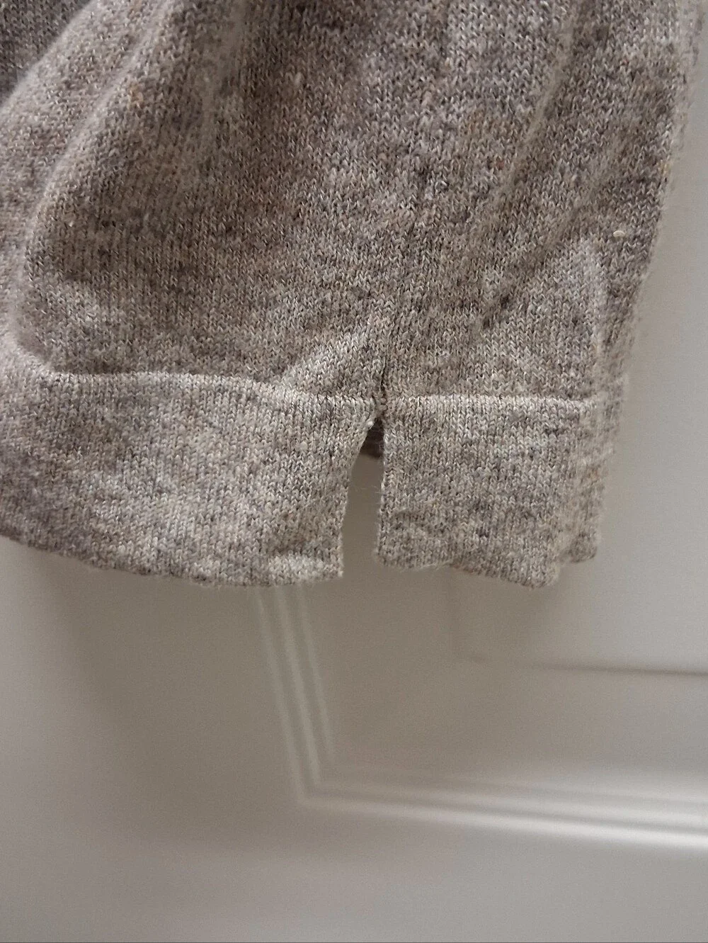 Banana Republic Tipped Silk Linen Knit Polo Shirt Medium Beige Grandpacore